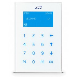Laidinė LCD klaviatūra, balta EKB2