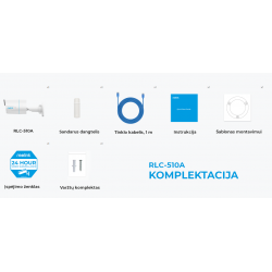 IP vaizdo kamera 5MP, 4.0mm, IR 30 m, PoE, RLC-510A