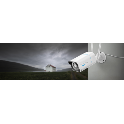 WiFi vaizdo kamera, 5MP, 4mm, IR/LED 30m, PIR, IP66, RLC-511WA