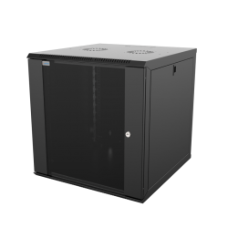 Pakabinama komutacinė spinta 12U, 600x565 mm, juoda