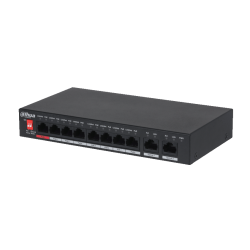 8 prievadų, 8 PoE komutatorius PFS3010-8ET-96-V2, 8PoE, 2 uplink