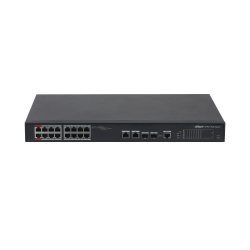 Komutatorius 16 PoE prievadų + 2 Gigabit, 100 Mbps, PFS4218-16ET-240-V3