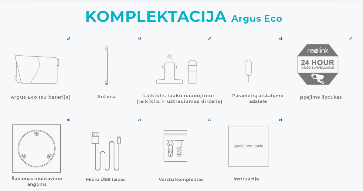 Argus Eco komplektacija