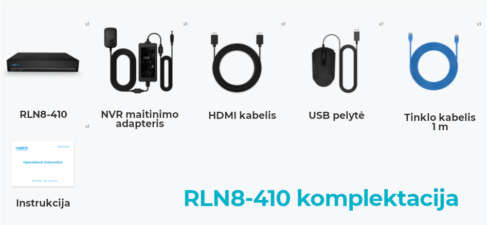 RLN8-410 komplektacija