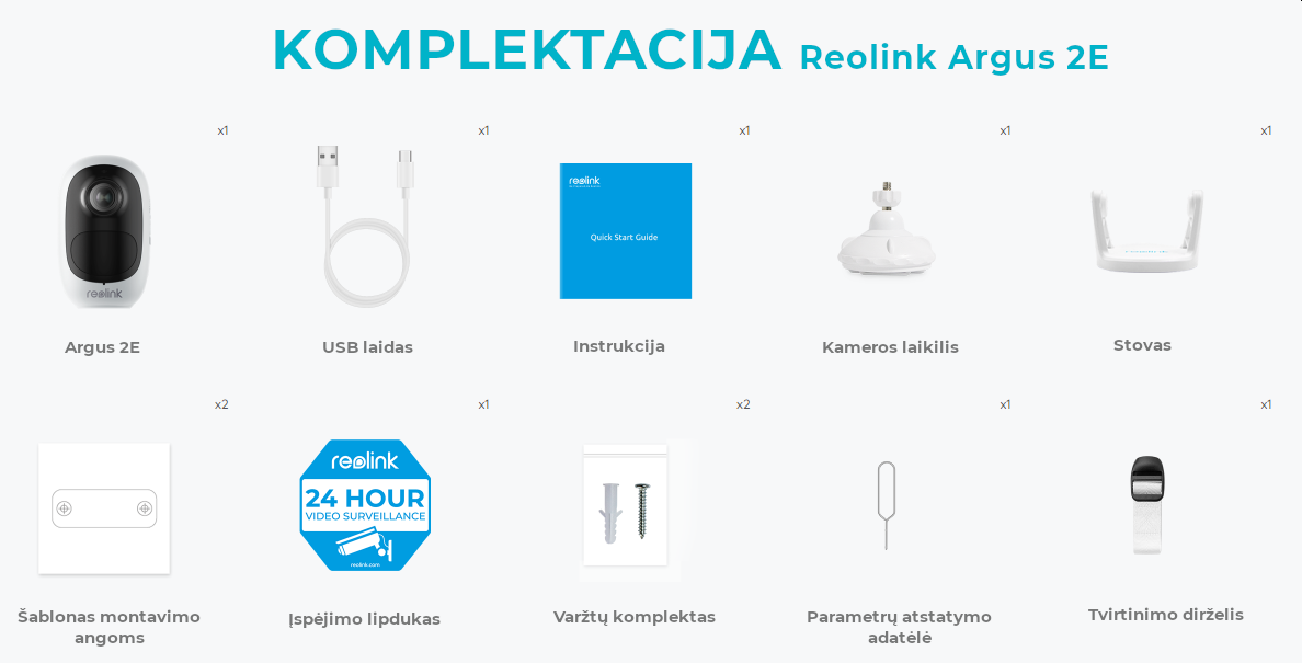 Argus 2E komplektacija